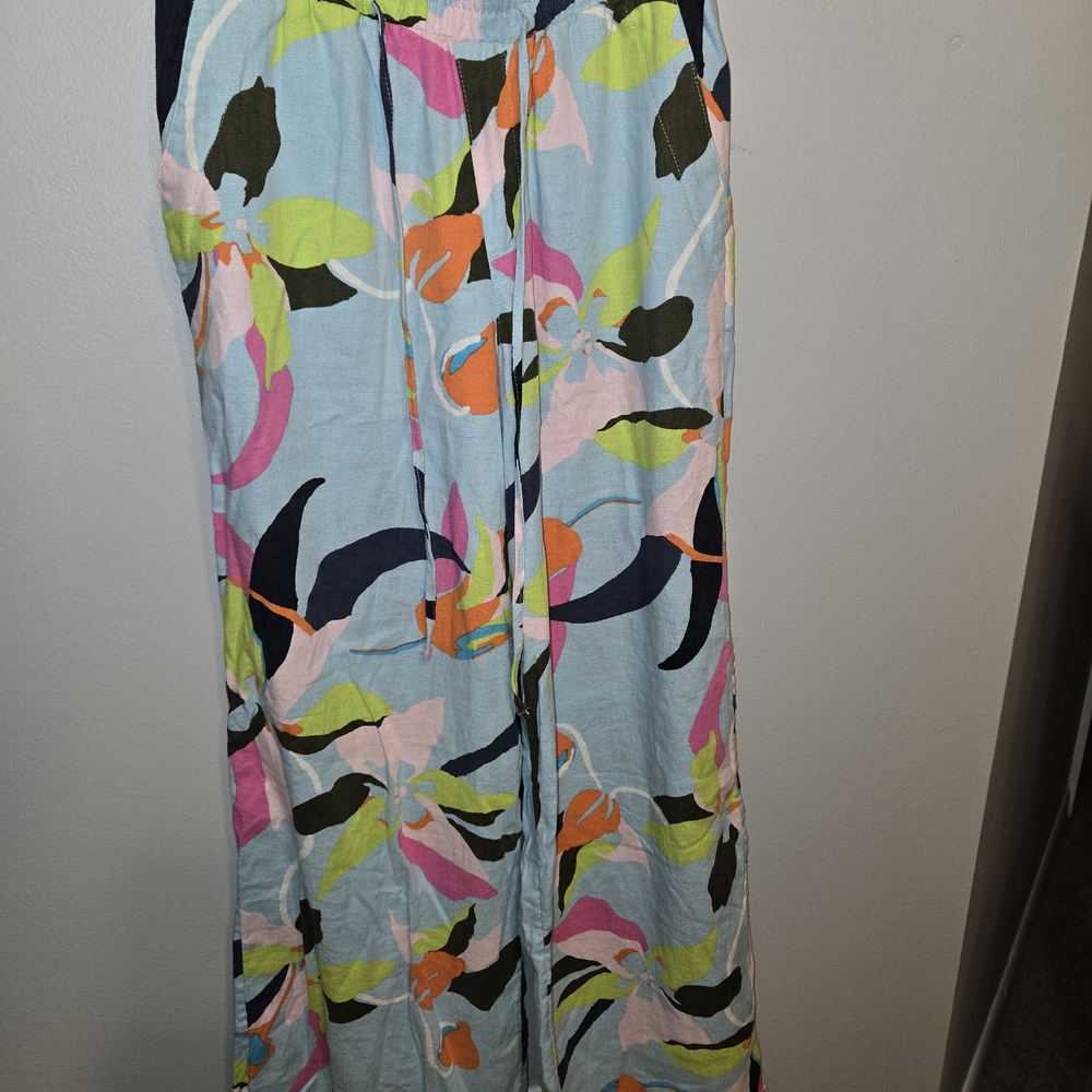 A New Day Multicolor Floral Flowy Pants